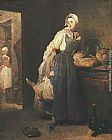 Return from the Market by Jean Baptiste Simeon Chardin